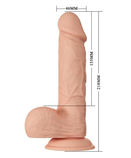 BAILE - MOOIE ONTMOETING BAHAMUT FLEXIBELE REALISTISCHE DILDO 21,8 CM NATUURLIJK