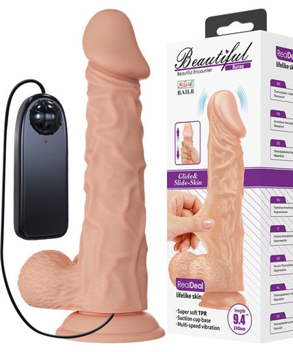 BAILE - BEAUTIFUL ENCOUNTER BURAQ VIBRATION 24 CM NATUREL