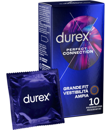 DUREX - PERFECT CONNECTION SILICONE EXTRA GLADHEID 10 STUKS