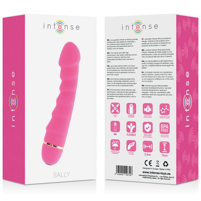 Intense – Sally 20 Snelheden Siliconen Vibrator Roze