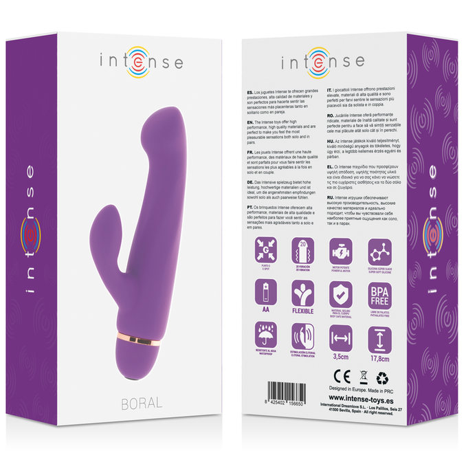 Intense – Boral 20 Speeds Silicone Vibrator Lilac