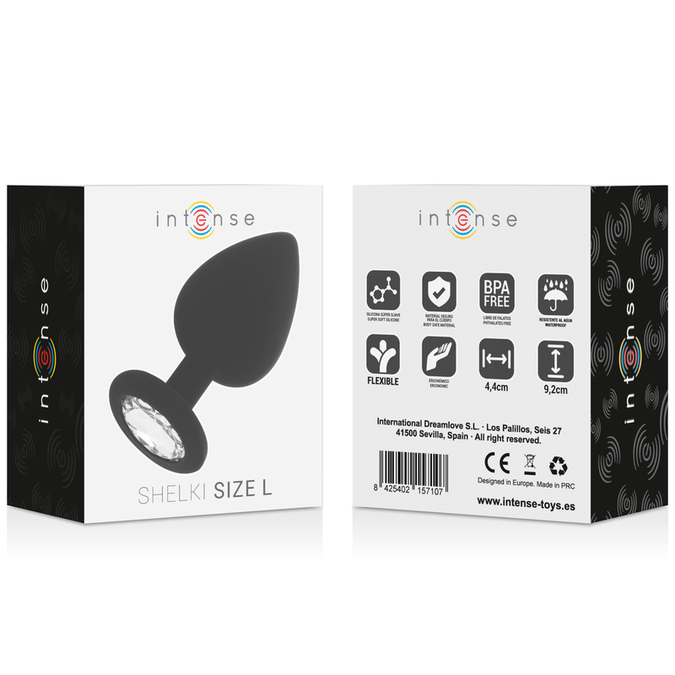 Intense – Shelki L Anale Plug Zwart
