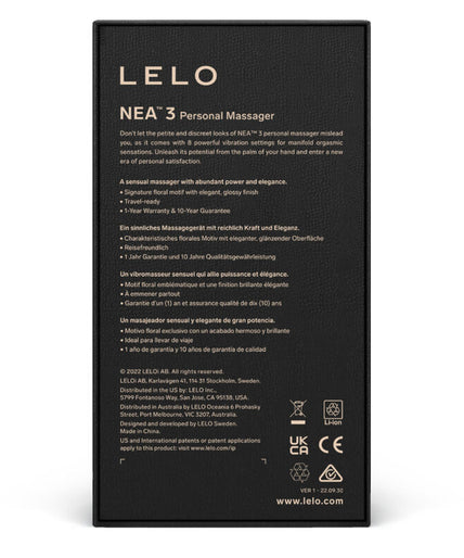 LELO – NEA 3 Personal Massager – Black