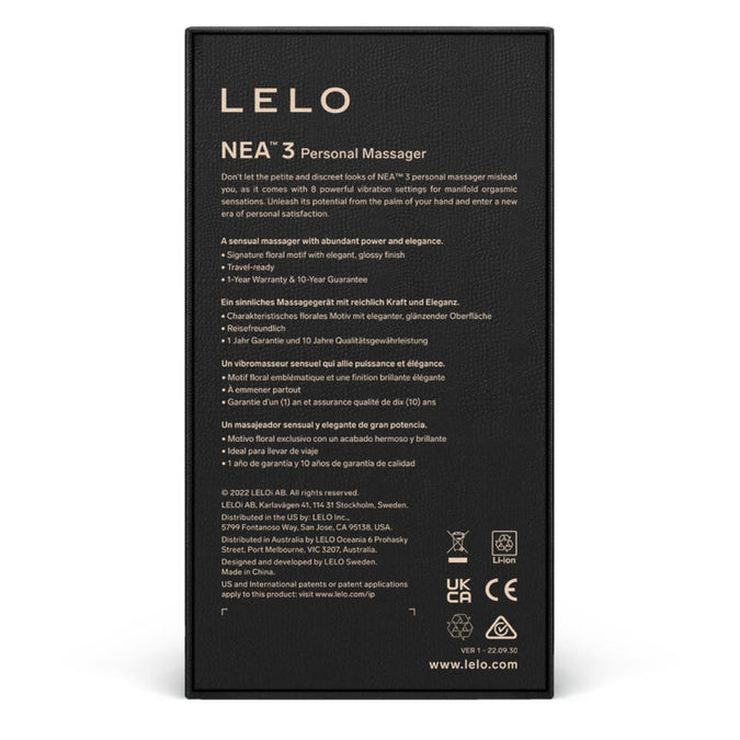 LELO – NEA 3 Persoonlijke Massager – Zwart