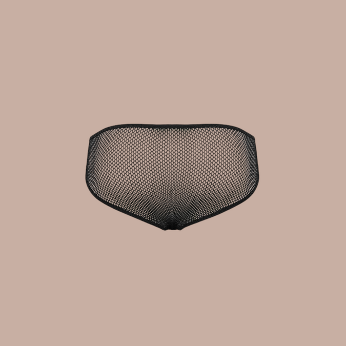 Pleasurements Passion 035 Slip Richard zwarte herenslip in een verleidelijk netstof design