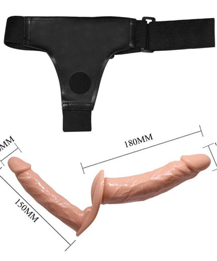 BAILE - ULTRA PASSIONATE DOUBLE DILDOS WITH HARNESS