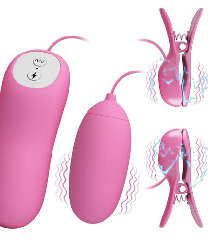 PRETTY LOVE - TWEEZERS WITH VIBRATION AND PINK ELETROSHOCK