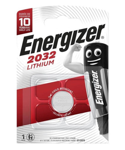 ENERGIZER - BATTERY LITHIUM BUTTON CR2032 3V 1 UNIT