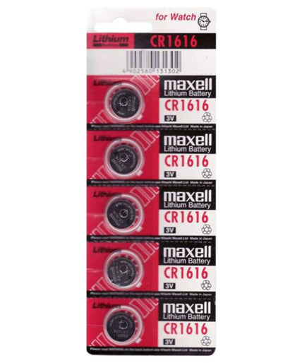 MAXELL - BATTERIJ LITHIUM CR1616 3V 5 STUKS