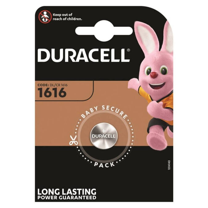 DURACELL - KNOPCEL BATTERIJ LITHIUM CR1616 3V 1 STUK