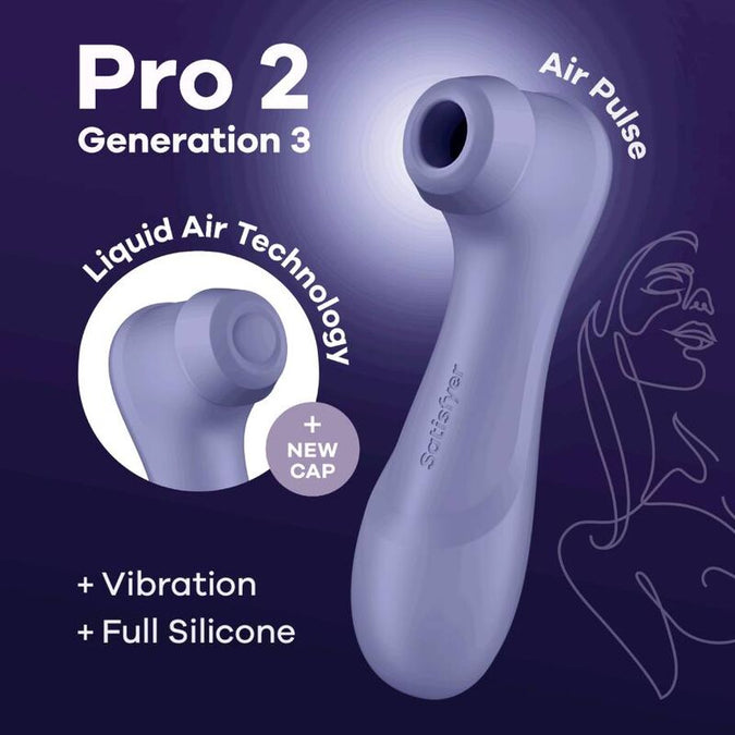 Satisfyer – Pro 2 Generation 3 Liquid Air Technology Lilac