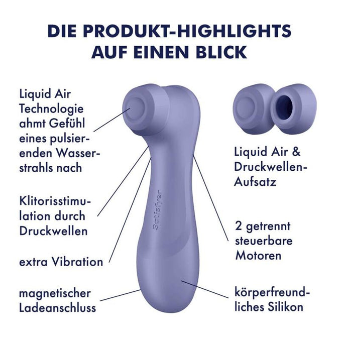Satisfyer – Pro 2 Generation 3 Liquid Air Technology Lilac