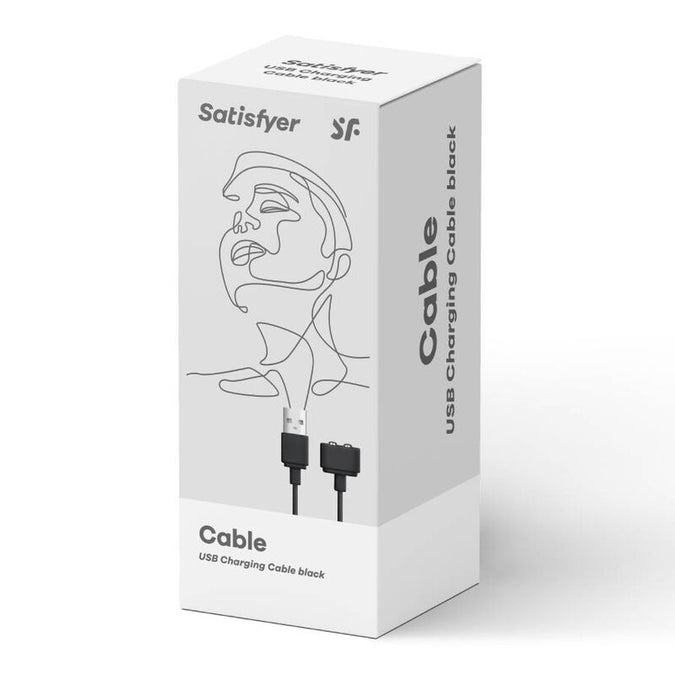 Satisfyer – Oplaadkabel Zwart