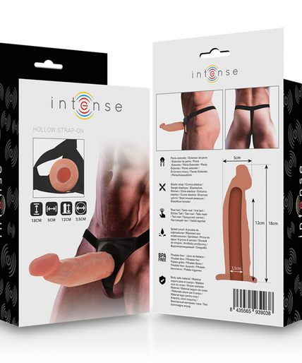 INTENSE - HOLLOW HARNESS WITH DILDO 18 X 3.5 CM