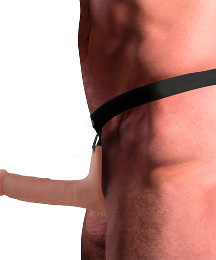 INTENSE - HOLLOW HARNESS WITH SILICONE DILDO 16 X 3.5 CM