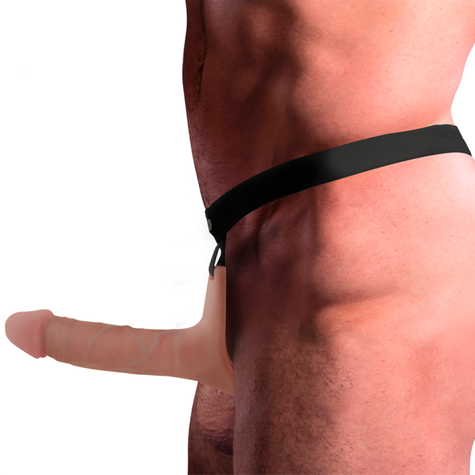 INTENSE - HOLLOW HARNESS MET SILICONEN DILDO 16 X 3,5 CM