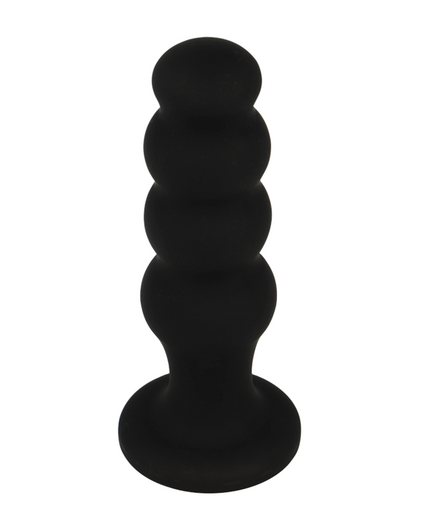 BLACK&SILVER - SCOTT PREMIUM SILICONE ANAL PLUG BLACK