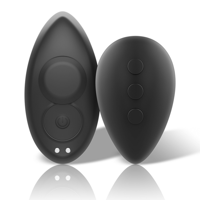 ZWART&ZILVER - PRESTON OPLAADBARE SILICONEN VIBRATOR PANTY ZWART