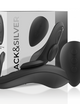 Zwart & zilver – Preston oplaadbare siliconen vibrator slipje zwart