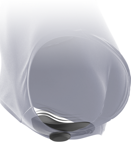 BLACK&SILVER - PRESTON RECHARGEABLE SILICONE VIBRATOR PANTIE BLACK