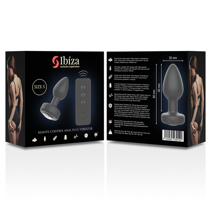 Ibiza – Afstandsbediening Anale Plug Maat S