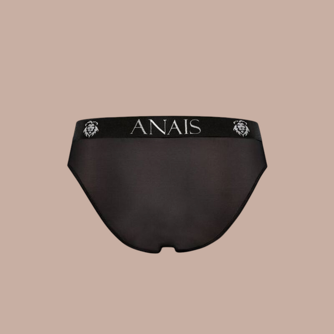 Pleasurements Anais Men Petrol slip in donkerblauw met een zwarte tailleband voorzien van het Anais logo.