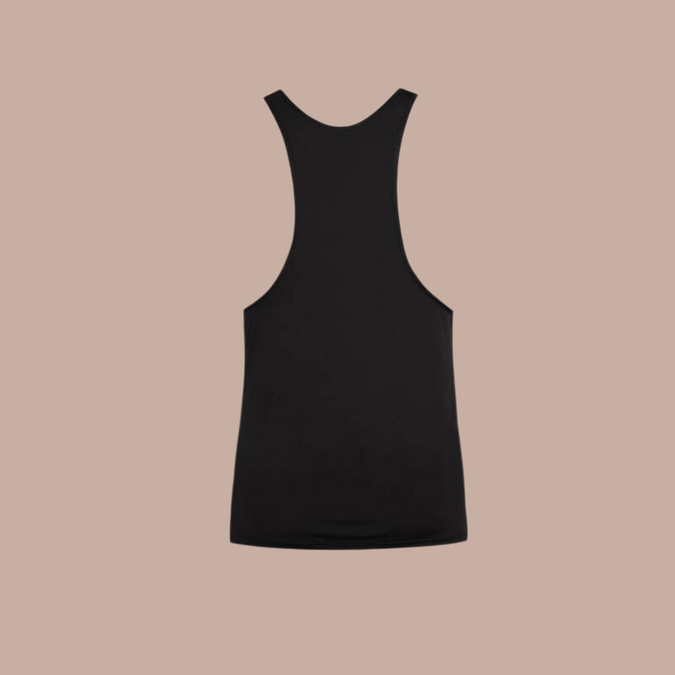 Pleasurements Anais Men petrolkleurige tanktop voor heren met een diepe racerback uitsnijding