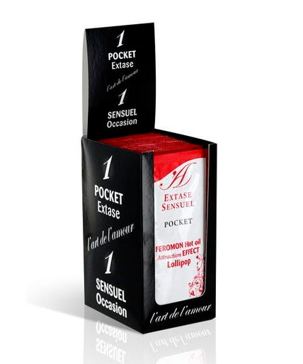 EXTASE SENSUAL - MASSAGEOLIE MET WARMTE-EFFECT FEROMONEN LOLLIPOP 10 ML