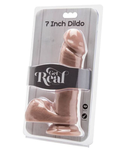 GET REAL - DILDO 18 CM WITH BALLS SKIN