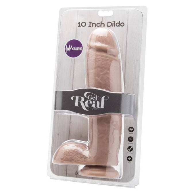 Get Real – Dildo 25,5 cm met ballen vibrator huid