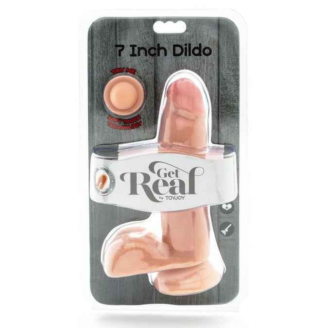 Get Real – Dual Density Realistic Dildo with Balls Skin 12 cm
