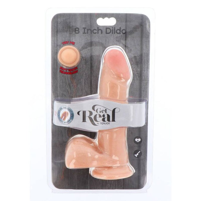 GET REAL - DUAL DENSITY DILDO 18 CM BAL HUID
