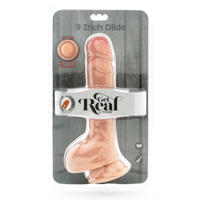 Get Real – Dual Density Realistic Dildo with Balls Skin 25.5 Cm