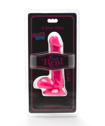 GET REAL - HAPPY DICKS DILDO 12 CM BALLEN ROZE