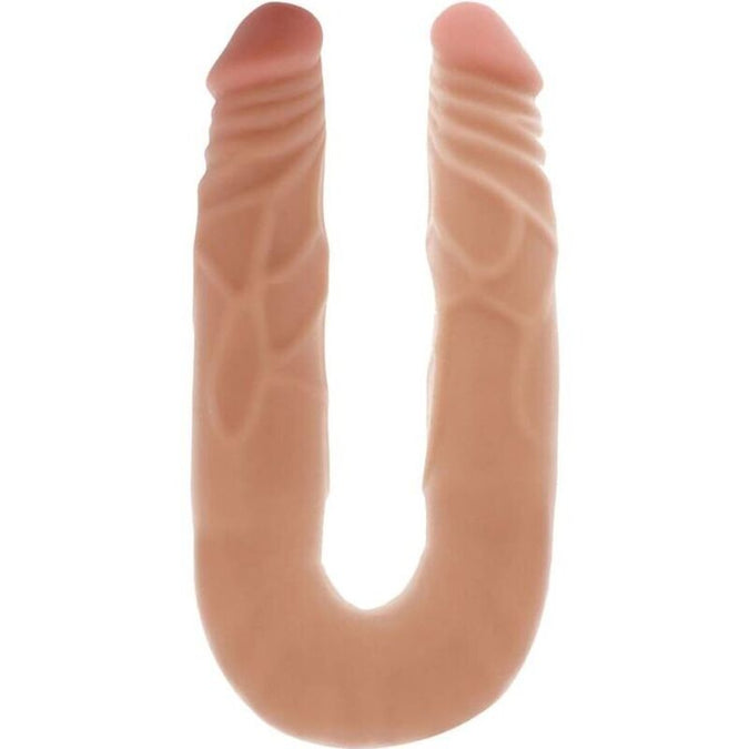 GET REAL - DUBBELE DONG 35 CM HUIDSKLEUR