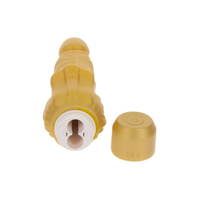 GET REAL - GOLD DICKER STIM VIBRATOR GOUD