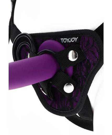 GET REAL - STRAP-ON LACE HARNESS PURPLE