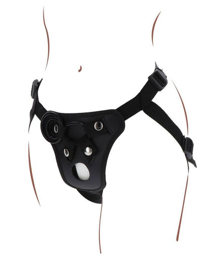 GET REAL - STRAP-ON PLEASURE HARNESS BLACK