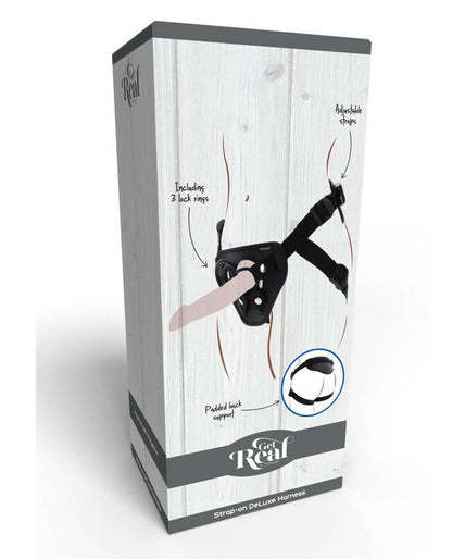 GET REAL - STRAP-ON DELUXE HARNESS BLACK