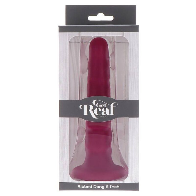 GET REAL - GERIBBELDE DONG 12 CM ROOD