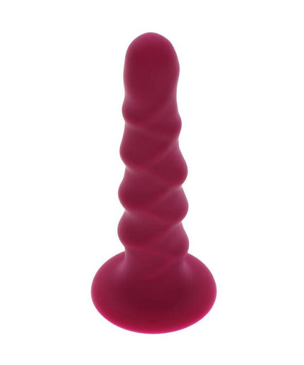 GET REAL - RIBBED DONG 12 CM RED