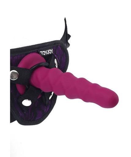 GET REAL - RIBBED DONG 12 CM RED