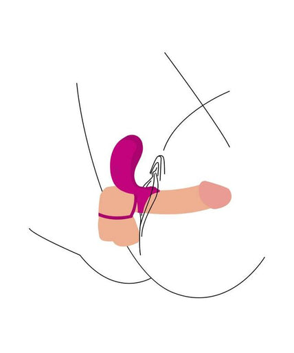 XOCOON - COUPLES STIMULATOR RING FUCHSIA