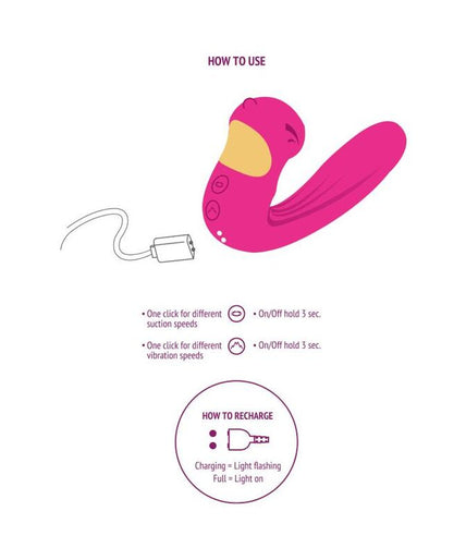 XOCOON - CELESTIAL LOVE VIBE STIMULATOR FUCHSIA