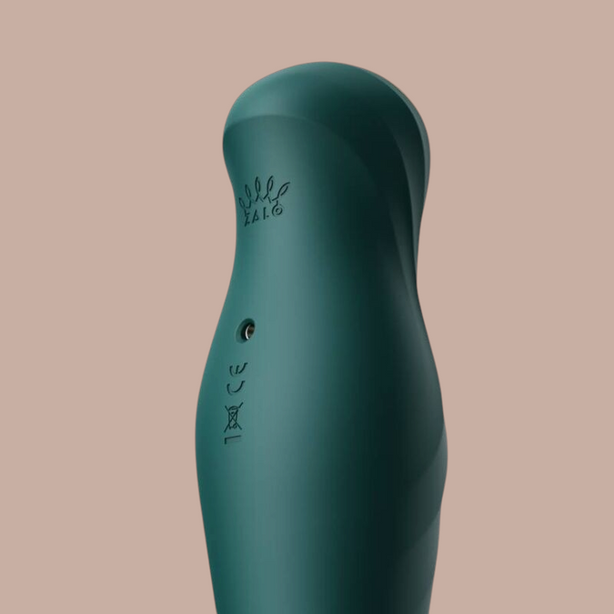 Pleasurements Zalo King Thruster in groen siliconen met PowerThrust technologie voor intiem gebruik