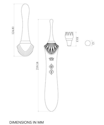 ZALO - BESS 2 CLITORAL MASSAGER BLACK