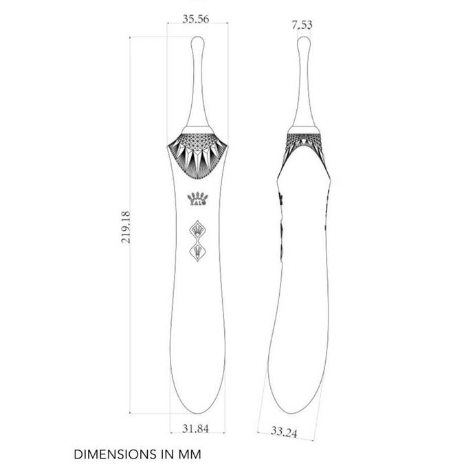 ZALO - BESS 2 CLITORALE MASSAGER ZWART