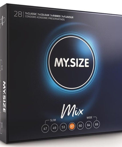 MY SIZE - MIX CONDOMS 57 MM 28 STUKS