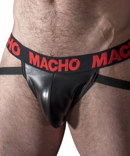 MACHO - MX25RC JOCK RED LEATHER L
