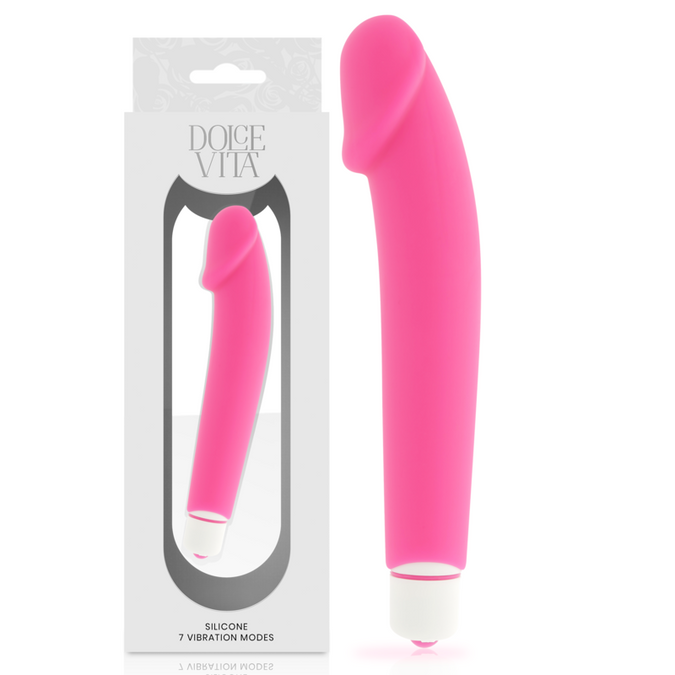 Pleasurements – Dolce Vita – Realistic Vibrator Pink Silicone